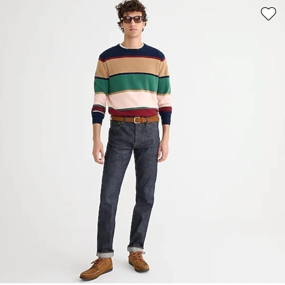 J Crew 770 Straight-fit stretch jean in indigo raw selvedge Japanese denim F4075